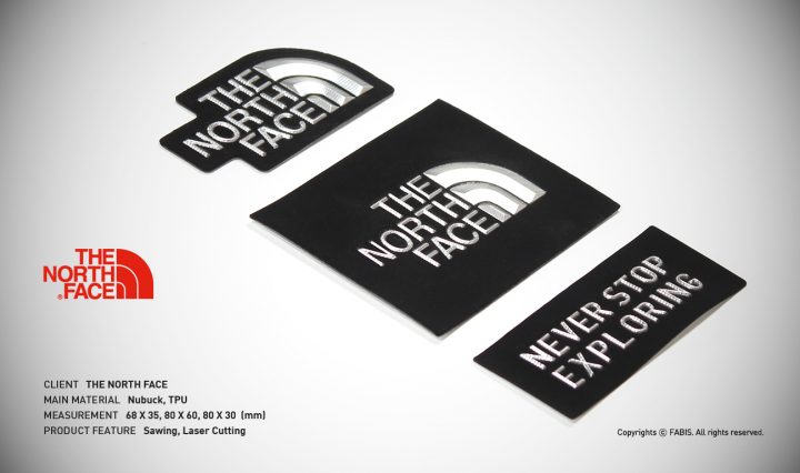 north face patches